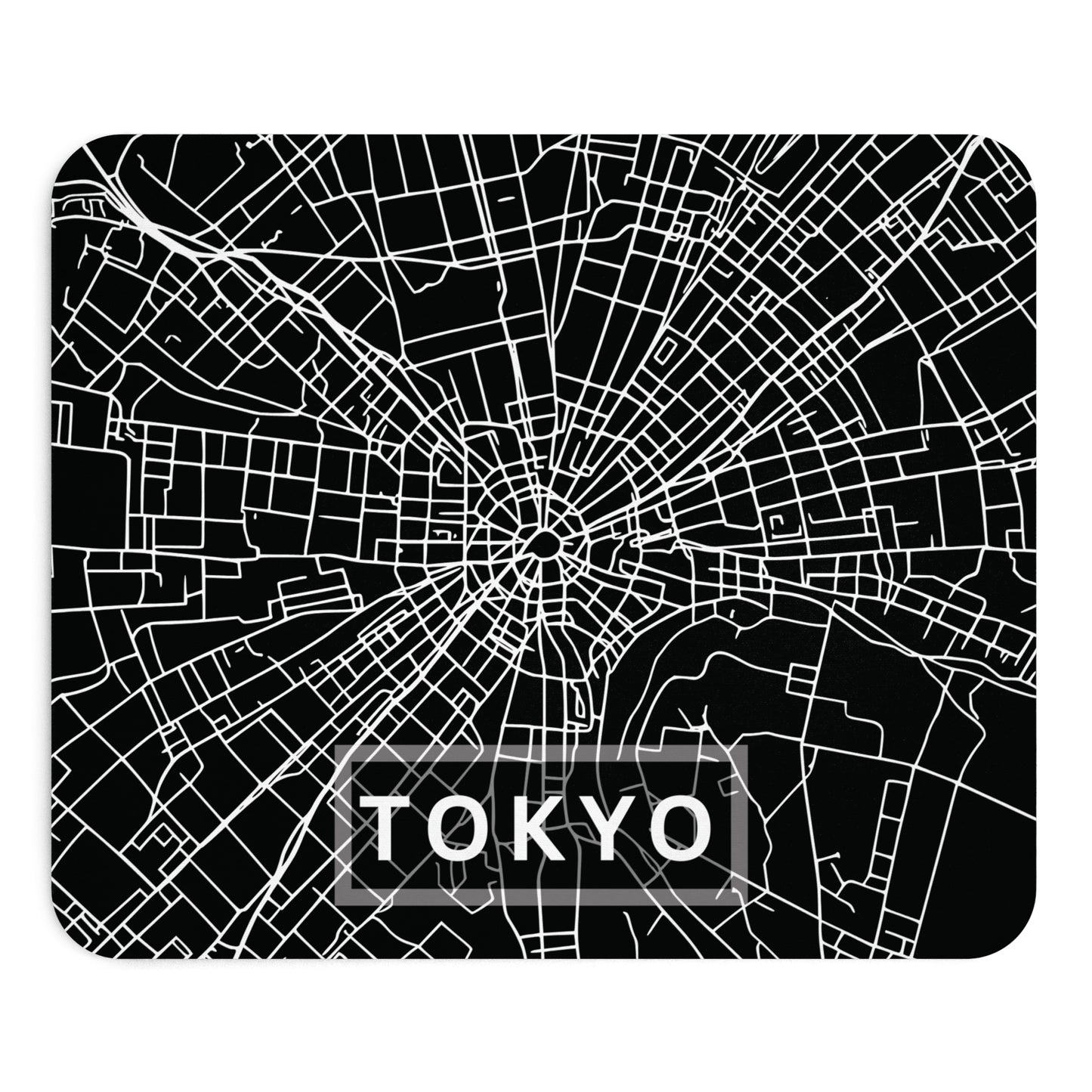 Tokyo City Map Mouse Pad